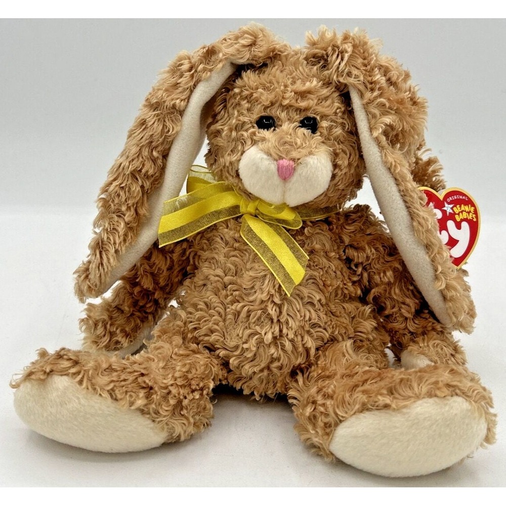 2004 Ty Beanie Baby Harrison Retired Rabbit Brown Plush BB10